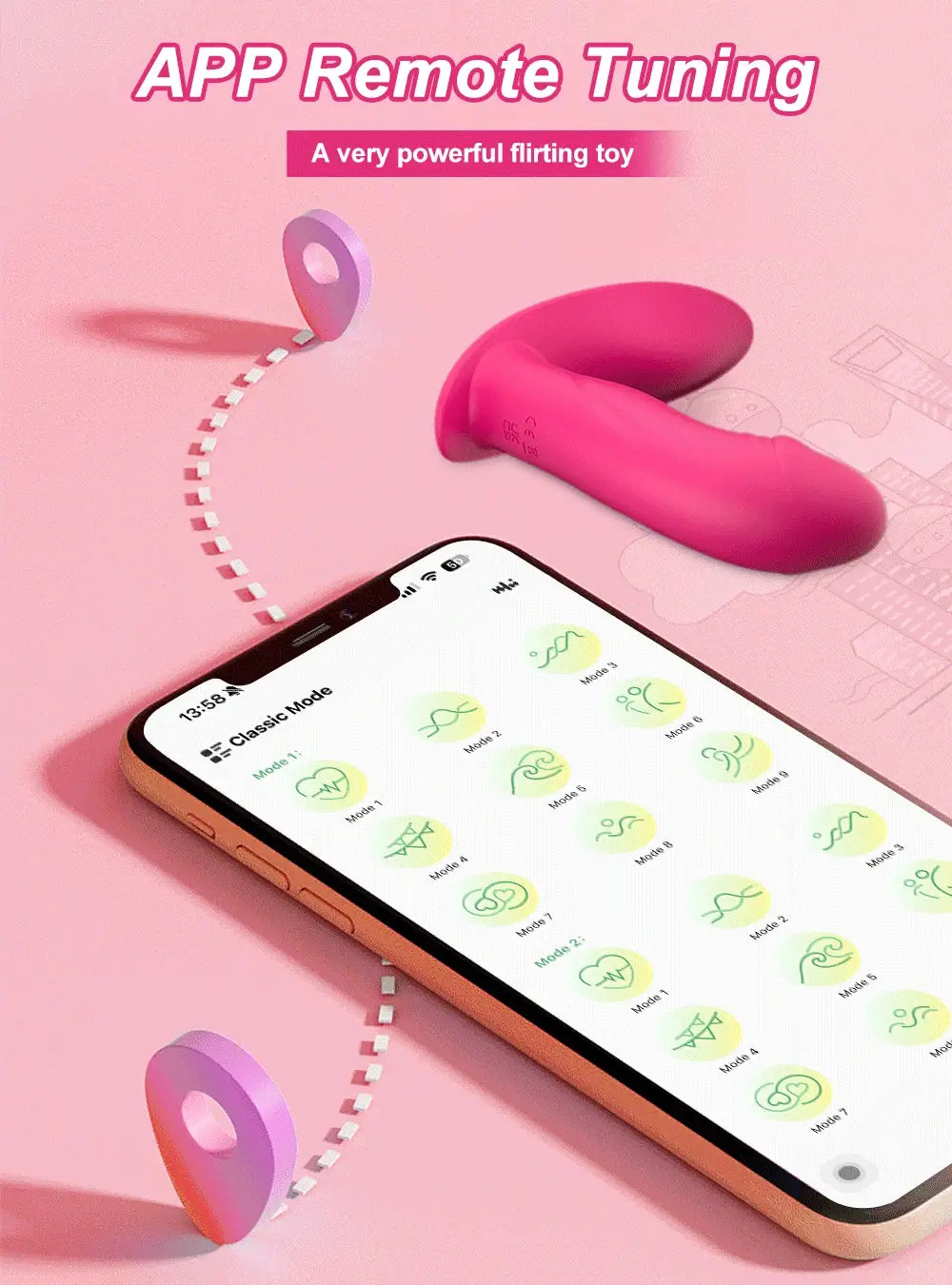 APP Control Wearable Dildo Vibrator for Women Clitoris Stimulator G-Spot Massager Female Anal Butt Plug Vibrating Adult