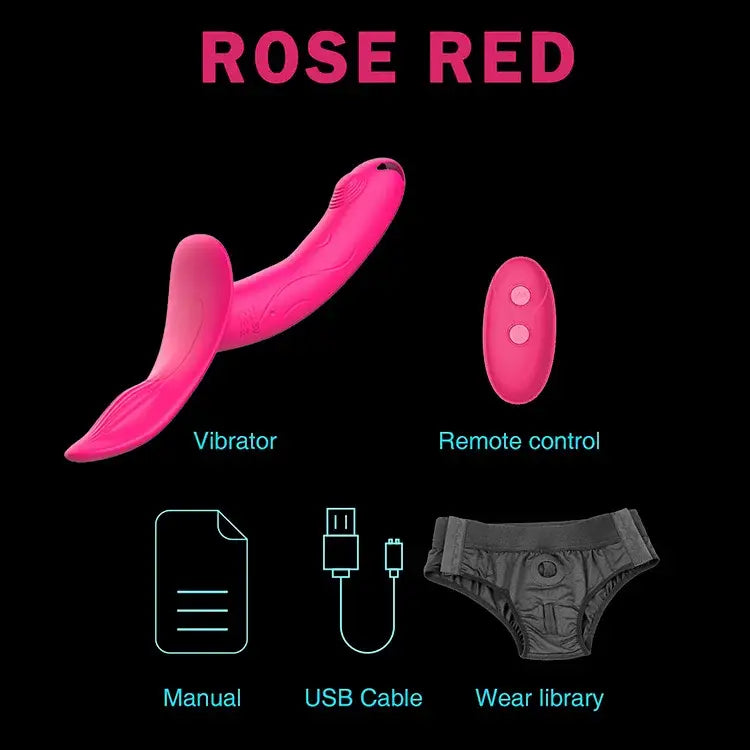 7 Speeds Wearable Double Vibrators For Women Lesbian Couples USB Rechargeable Strapless Strap on Dildo Female Adults