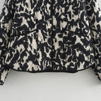 Women's Casual Zebra Print Jacket Loose Oversize Coat