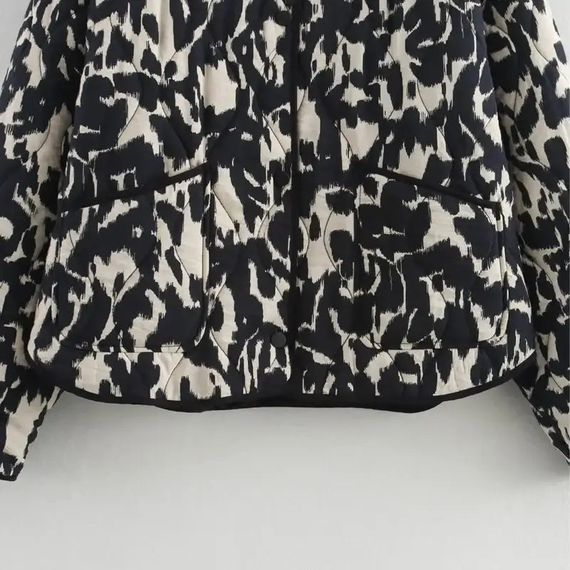 Women's Casual Zebra Print Jacket Loose Oversize Coat