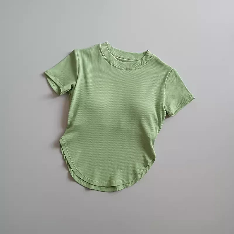 Ladies Fitness Crop Tops Various Colors