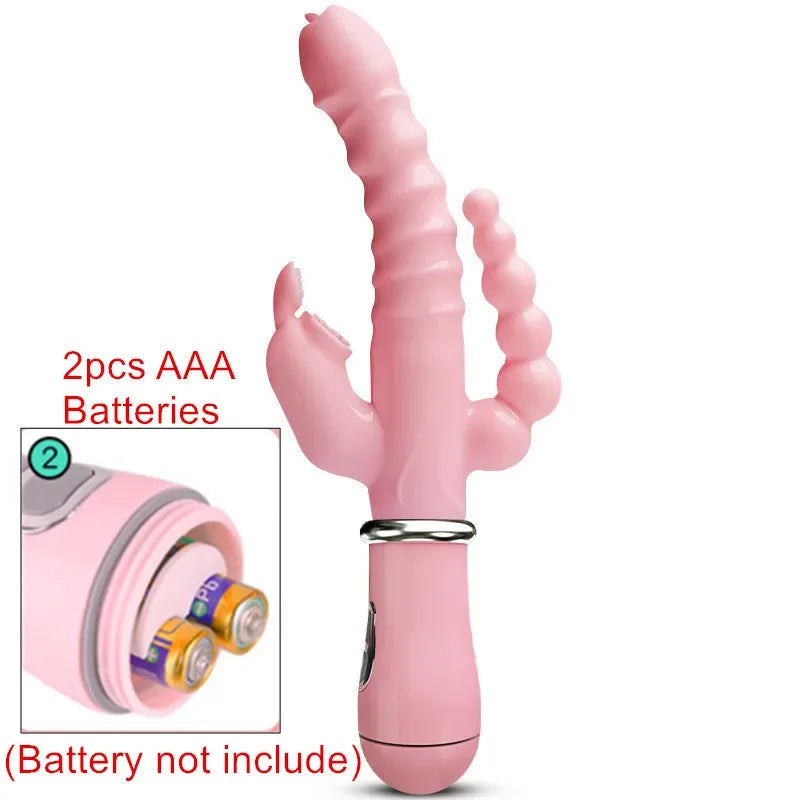 Rabbit Vibrator Clitoral, Vaginal, and Anal Stimulator