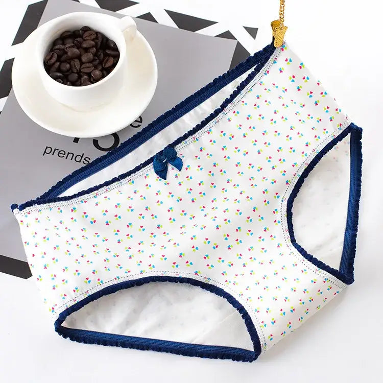 5Pcs Cotton Underwear Women’s Panties Plus Size Briefs Girls Calcinha Sexy Lingerie Ladies Panty Print Cartoon Female