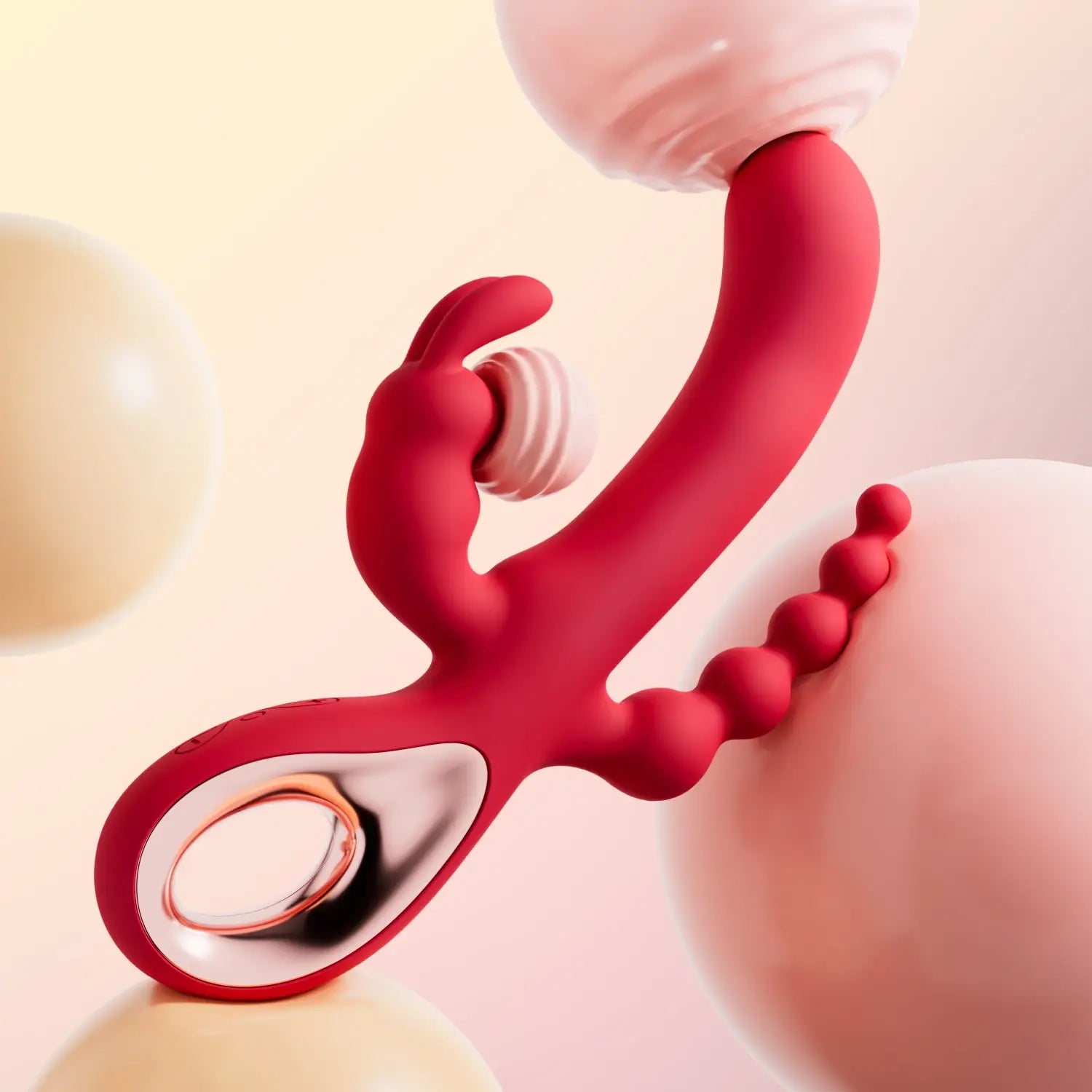 3 In 1 Dildo Rabbit Vibrator for Women G-Spot Orgasm Masturbator Anal Plug Clitoris Stimulator Female Masturbation Sex