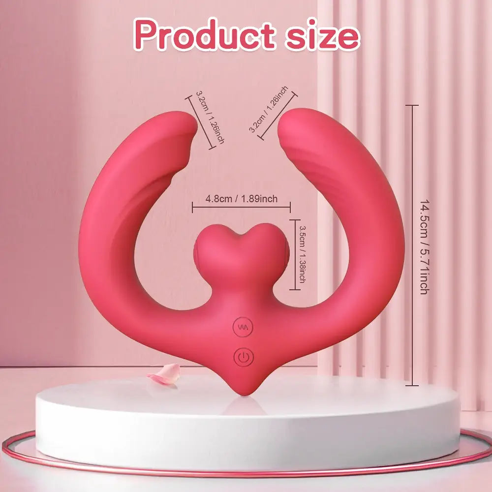 G-Spot Double-Ended Sex Toys Dildo Vibrator for Women Lesbian Couples 7 Vibration Vibrators Strapless Strap-on Adults