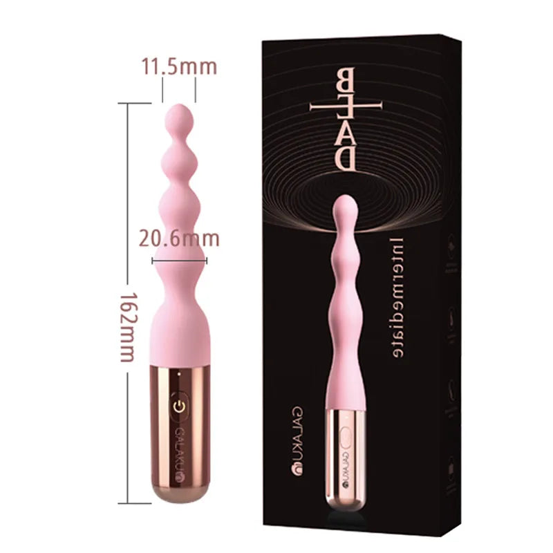 Pink Silicone Anal Vibrator