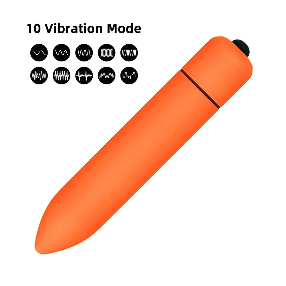 10-Speed Mini Bullet Vibrator G-Spot and Clitoral Stimulator