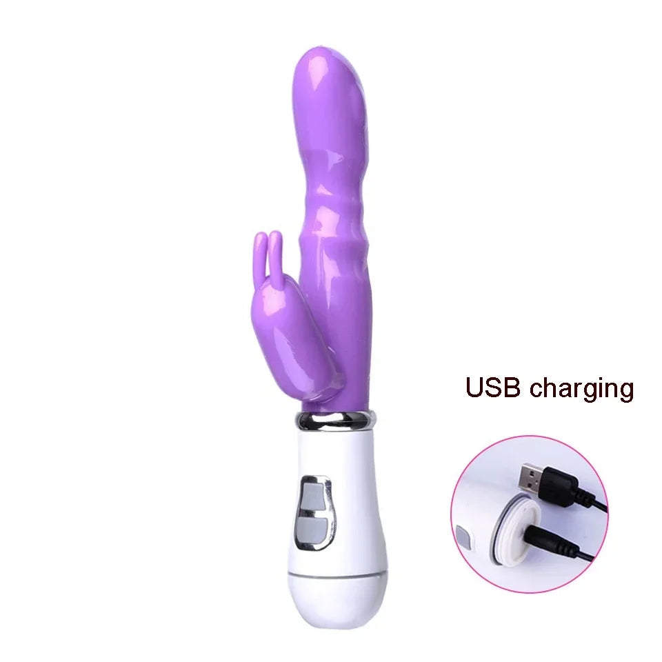 12-Speed Rabbit Vibrator G-Spot and Clitoral Stimulator for Women
