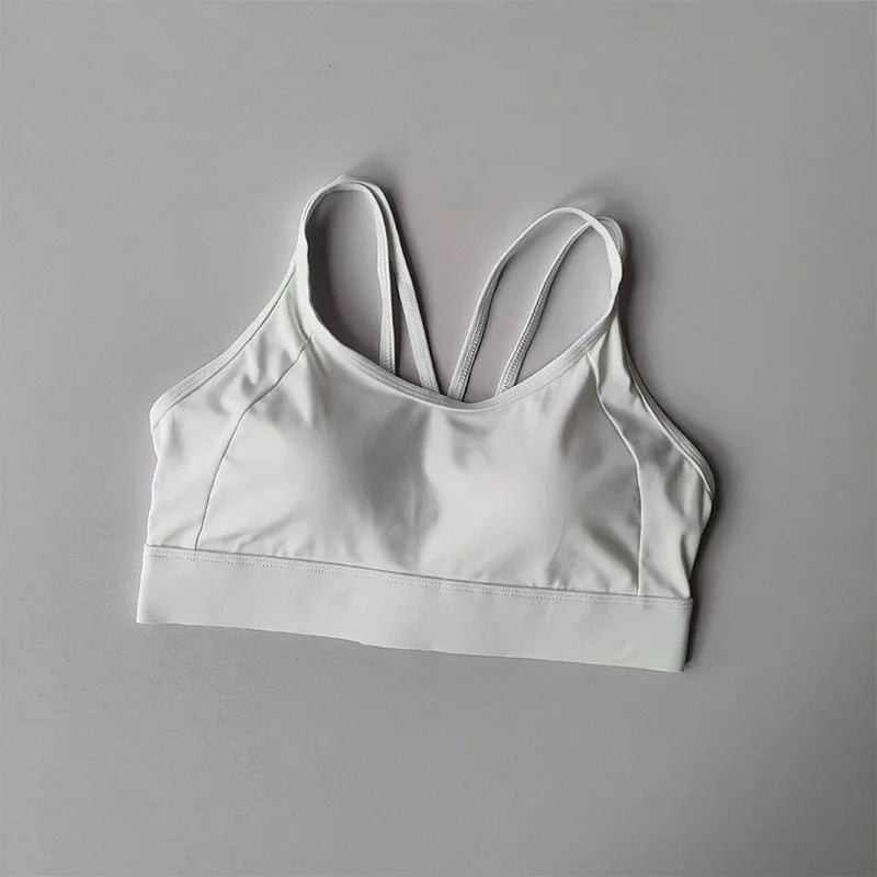 Women’s Color‑Block Shockproof Sports Bra