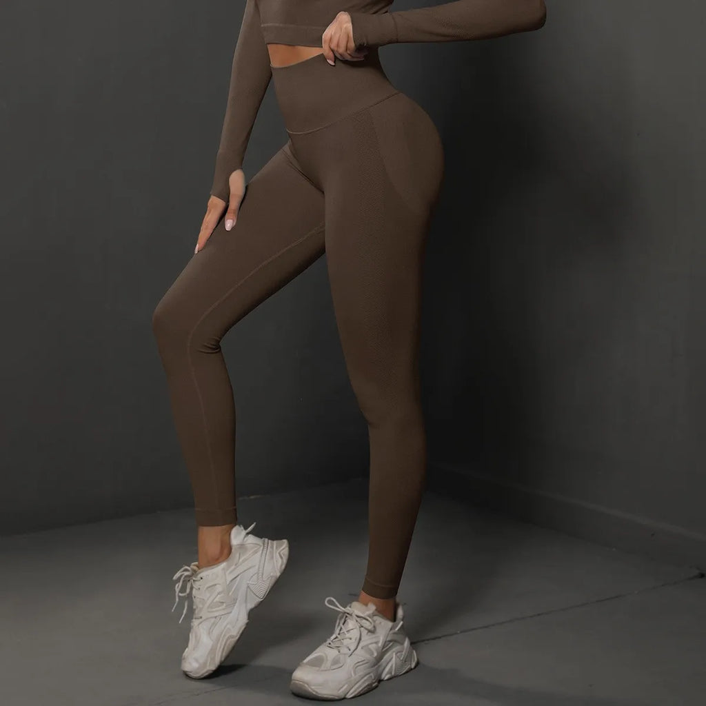 High Waist Seamless Yoga Leggings Various Colors