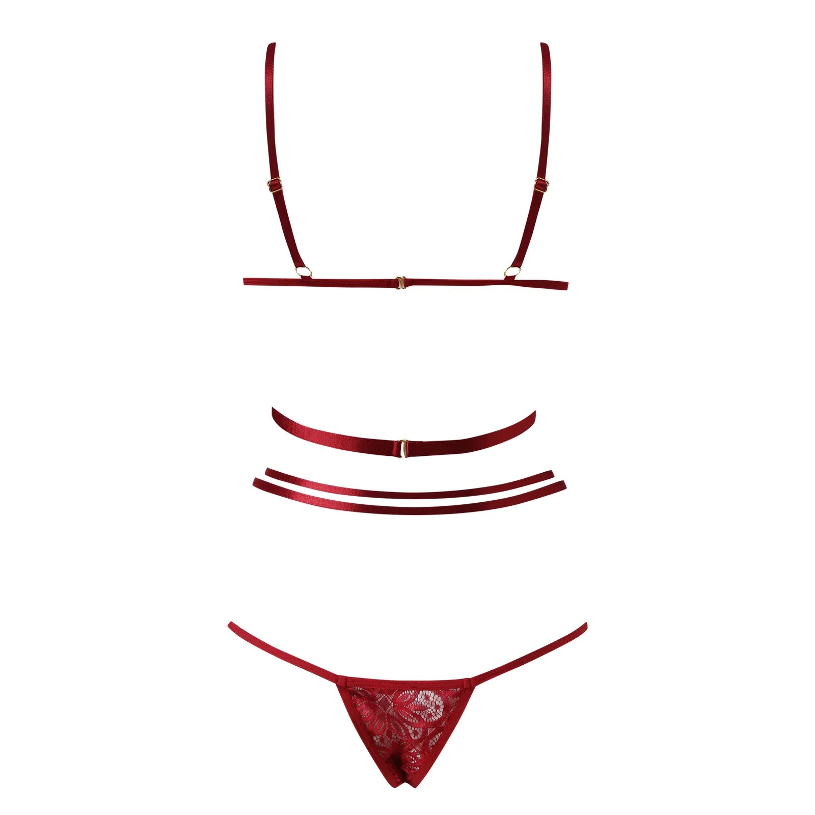 Women Sexy Lace Lingerie Fashion Wire Free Sexy Underwear Set For Women Plus Size Perspective Sexy Lingerie For Women