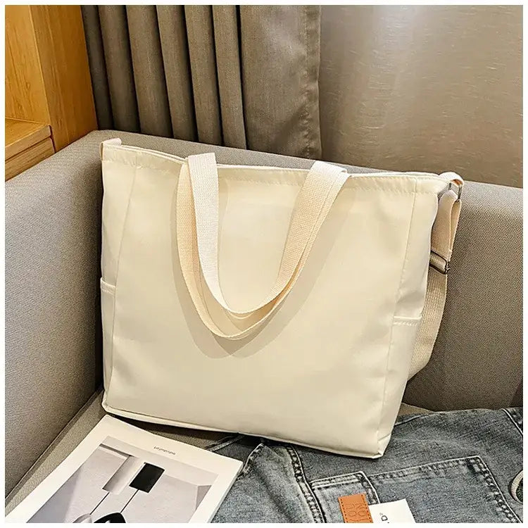Large Capacity Shopper Handbag With Multiple Pockets