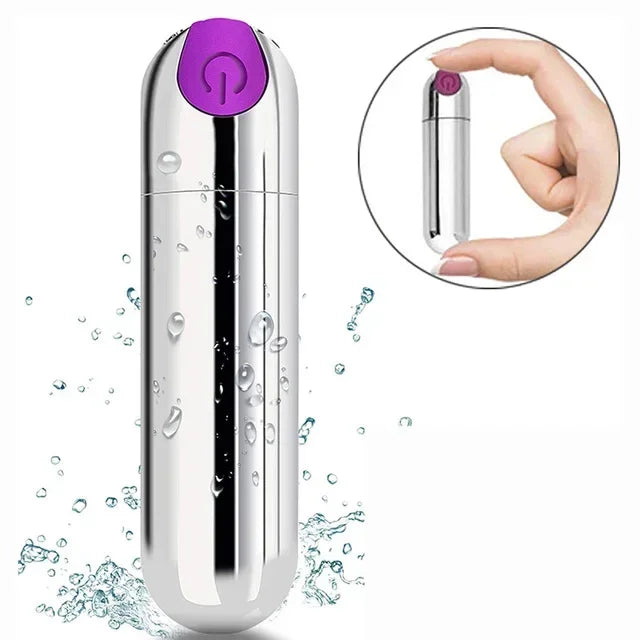 10 Speed Mini Bullet Vibrator Rechargeable Clitoral Stimulator