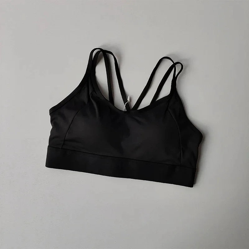 Women’s Color‑Block Shockproof Sports Bra