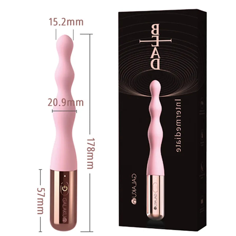 Pink Silicone Anal Vibrator