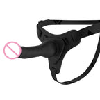 Women's Leather Wearable Strapon G-Spot Stimulator