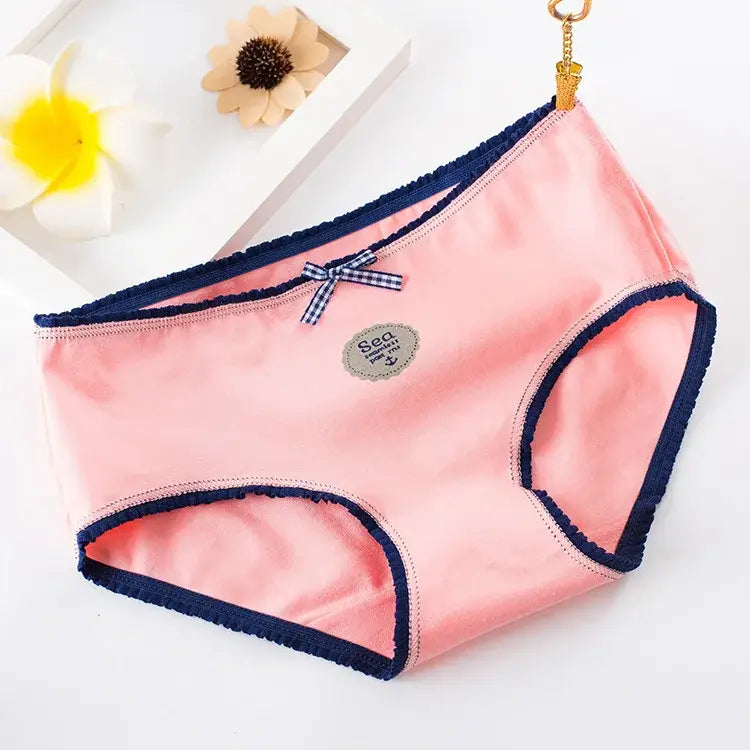 5Pcs Cotton Underwear Women’s Panties Plus Size Briefs Girls Calcinha Sexy Lingerie Ladies Panty Print Cartoon Female