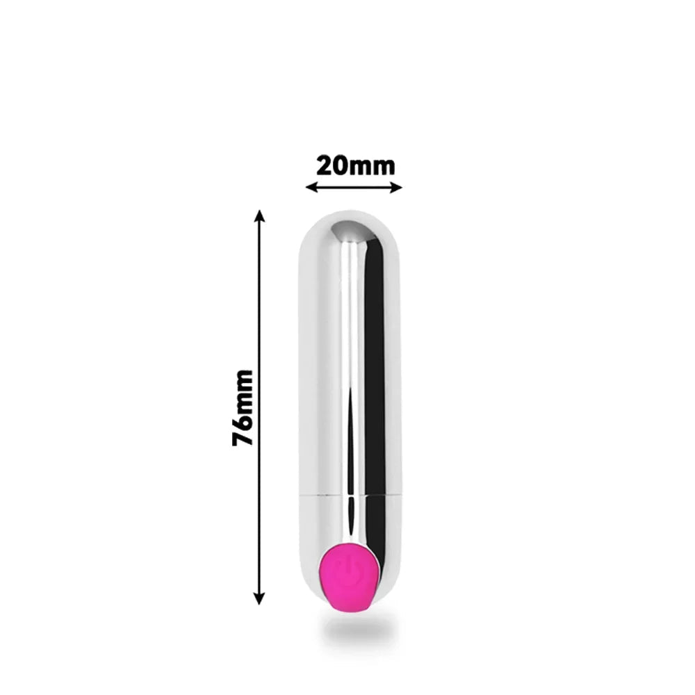 Rechargeable Bullet Vibrating Egg G-Spot and Clitoral Stimulator