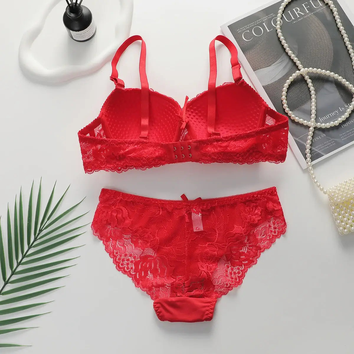 2-piece Sexy Multi-color Lingerie Set For Women’s Gathering Push Up Underwear For Women’s Flower Underwear Set A2155