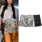 Women's Sexy Sequined Mini Skirt Casual Party Skirt