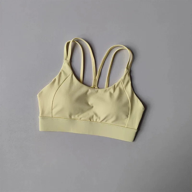 Women’s Color‑Block Shockproof Sports Bra