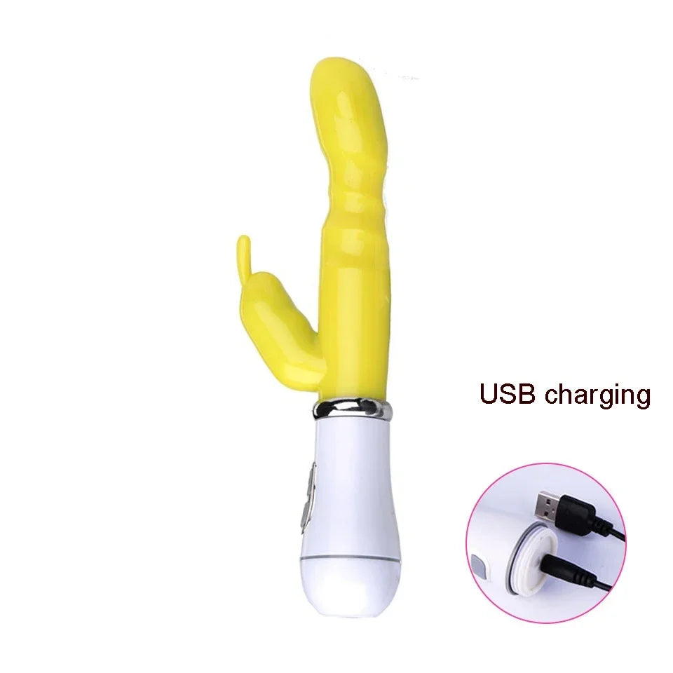 12-Speed Rabbit Vibrator G-Spot and Clitoral Stimulator for Women