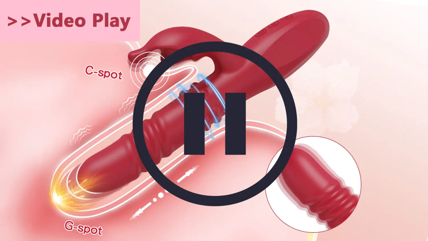 Rabbit Vibrator For Women Powerful G Spot Telescopic Rotating Clitoris Vagina Stimulator Female Masturbator For Adult