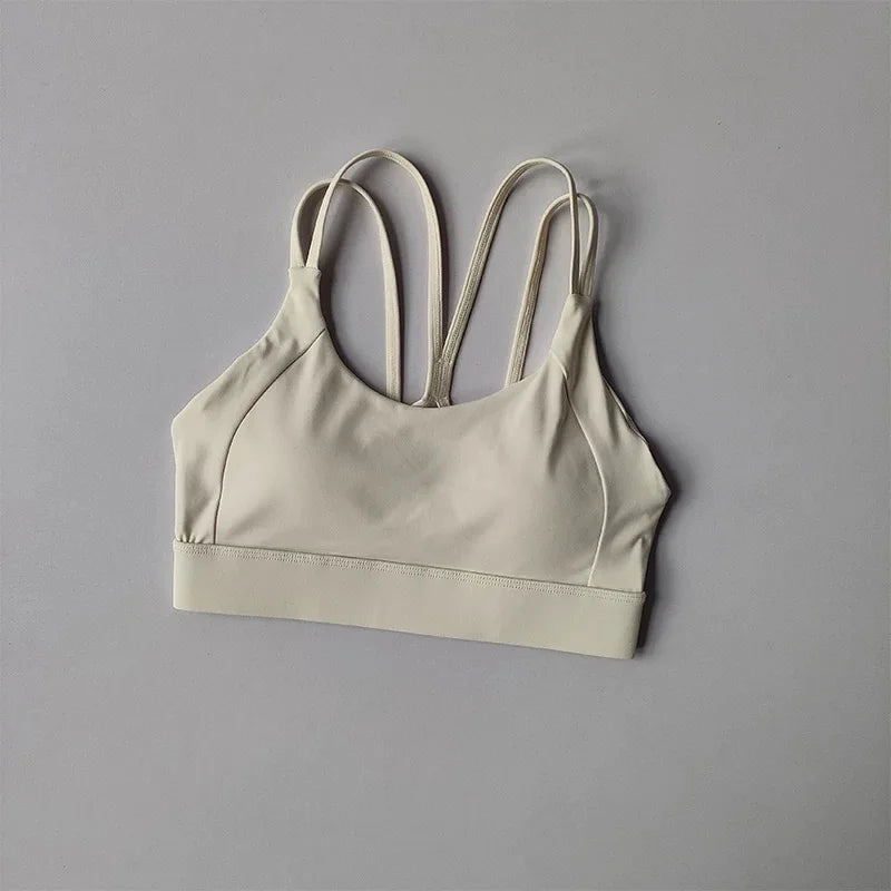 Women’s Color‑Block Shockproof Sports Bra