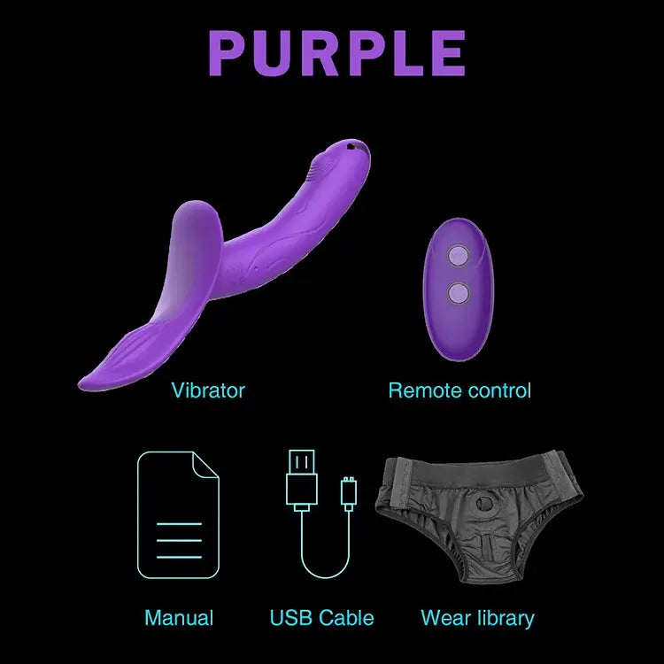 7 Speeds Wearable Double Vibrators For Women Lesbian Couples USB Rechargeable Strapless Strap on Dildo Female Adults