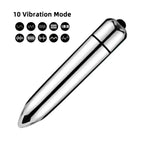 10-Speed Mini Bullet Vibrator G-Spot and Clitoral Stimulator