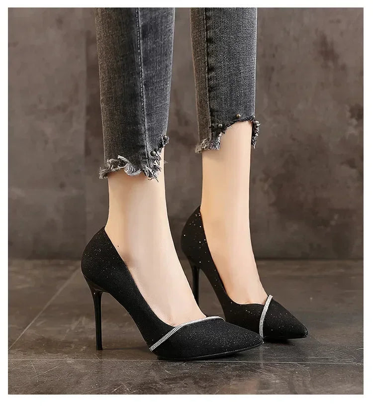 Ladies Single Strap Stiletto High Heels