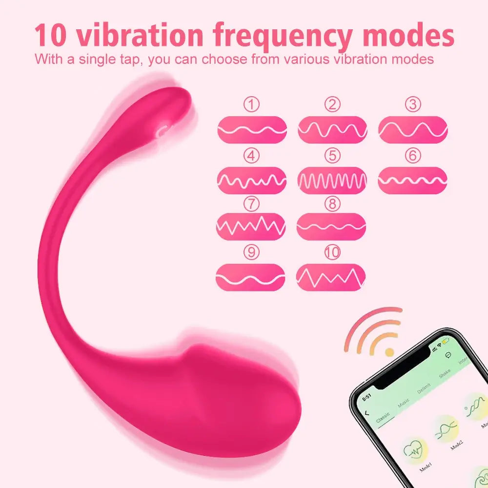 Wireless Vibration Love Egg Vibrator Vaginal G Spot Vibrating Stimulator Wearable Bluetooth APP Control Sex Toys