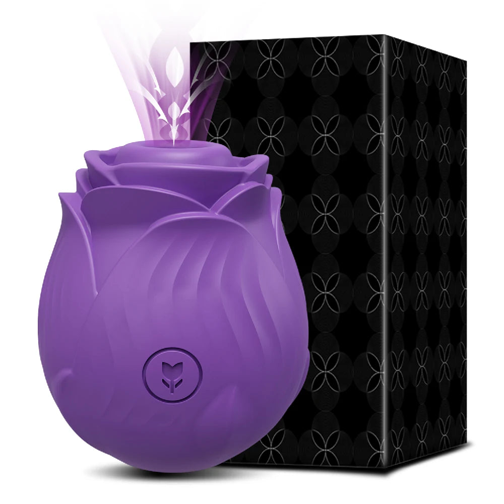Vibromasseur suceur en forme de rose Stimulateur clitoridien