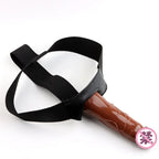 Wearable Strap On Dildo Panties Hollow Penis Sleeve Leather Harness Sex Toy for Women
