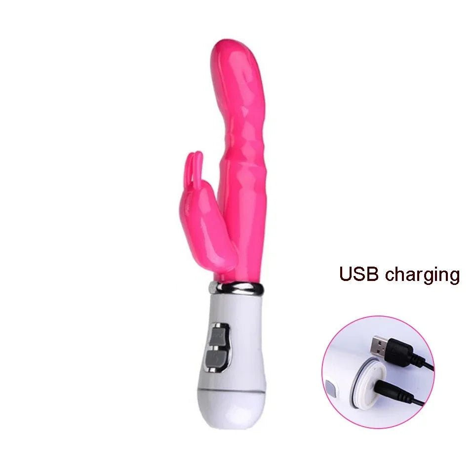 12-Speed Rabbit Vibrator G-Spot and Clitoral Stimulator for Women
