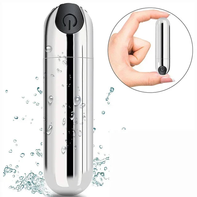 10 Speed Mini Bullet Vibrator Rechargeable Clitoral Stimulator