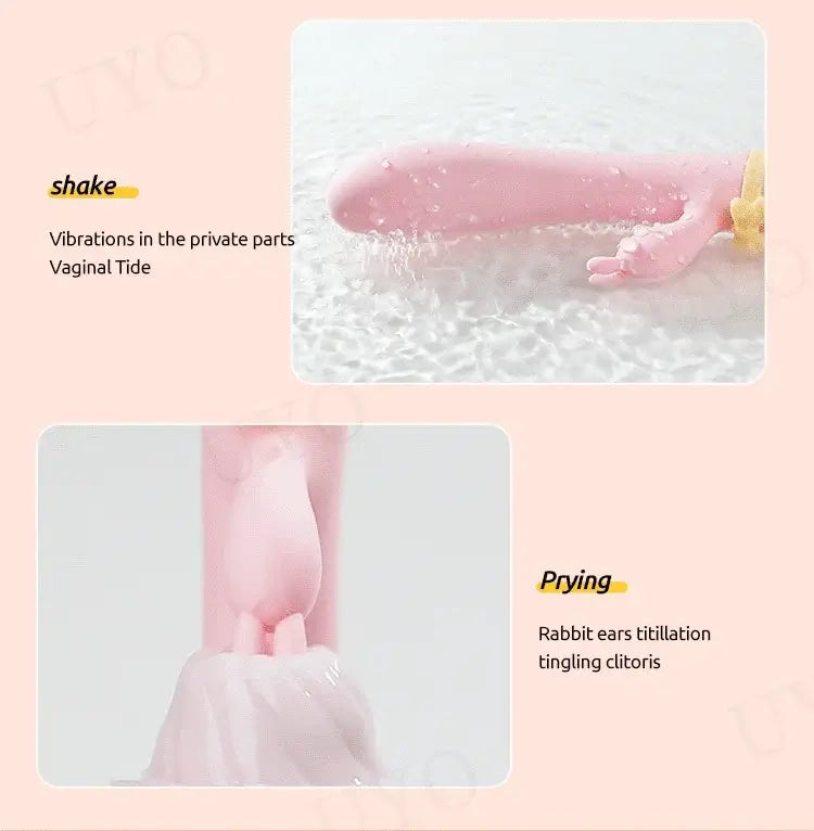 vibrator for woman sex toy Silicone Rabbit Vibrator USB Rechargeable Waterproof G-Spot Stimulating Clitoral Stimulator