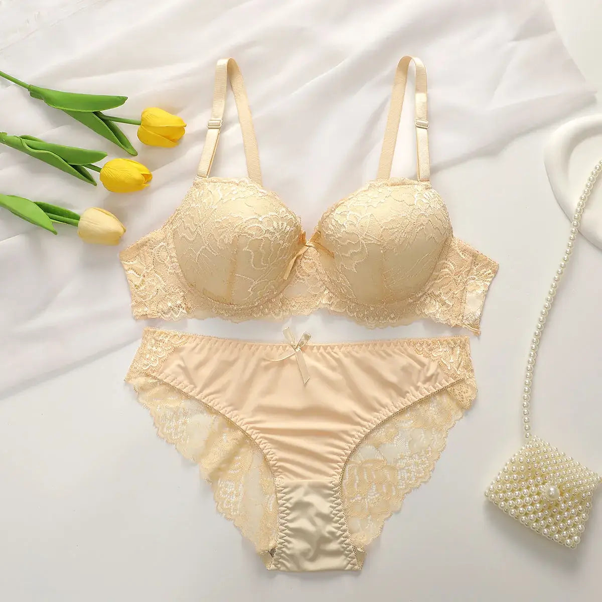 2-piece Sexy Multi-color Lingerie Set For Women’s Gathering Push Up Underwear For Women’s Flower Underwear Set A2155