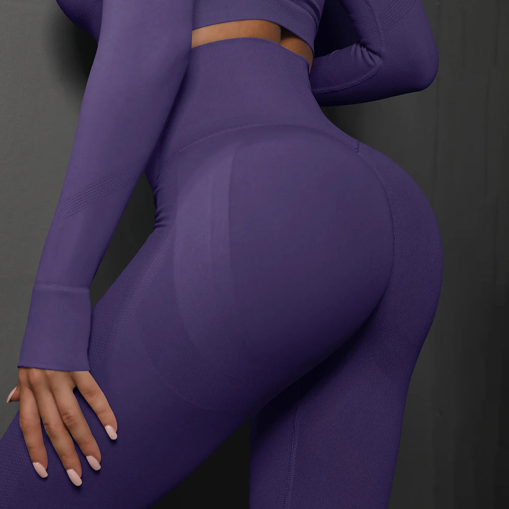 High Waist Seamless Yoga Leggings Various Colors