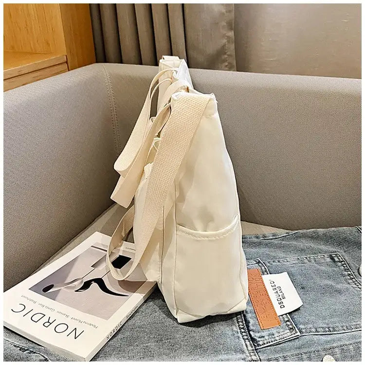 Large Capacity Shopper Handbag With Multiple Pockets