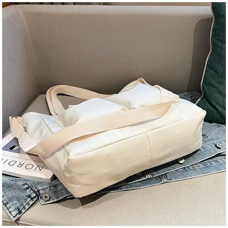 Large Capacity Shopper Handbag With Multiple Pockets