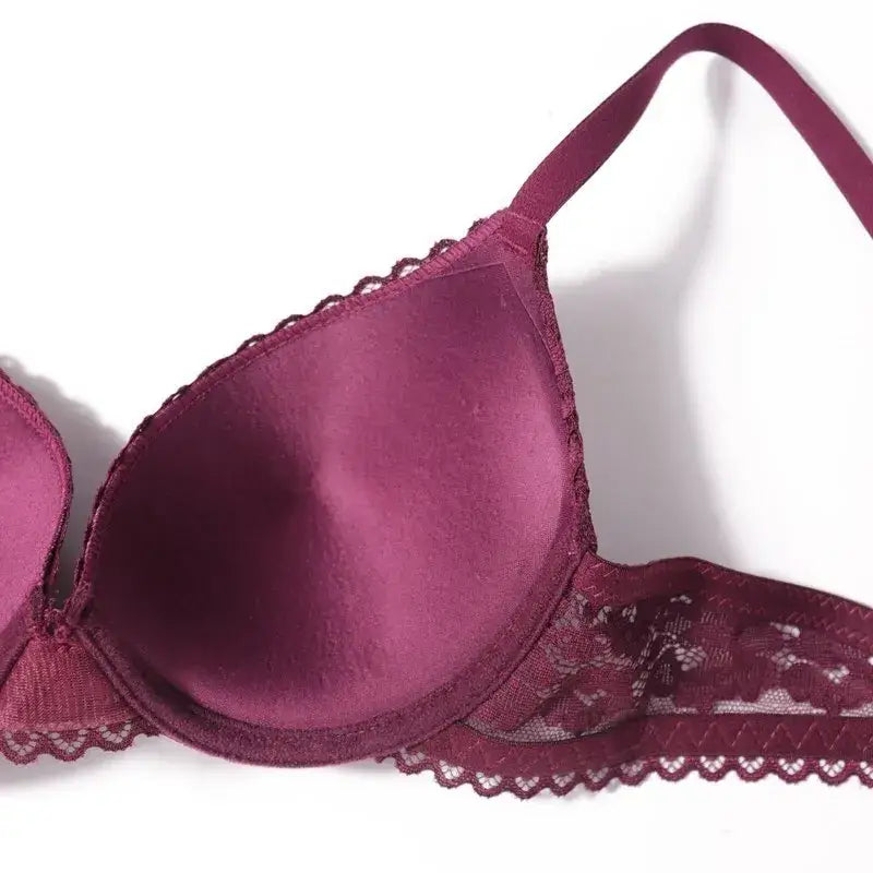Beauwear Small Size Bras for Women Lace Molded Cup Bra with Wire No Pad 75B 80B 85B