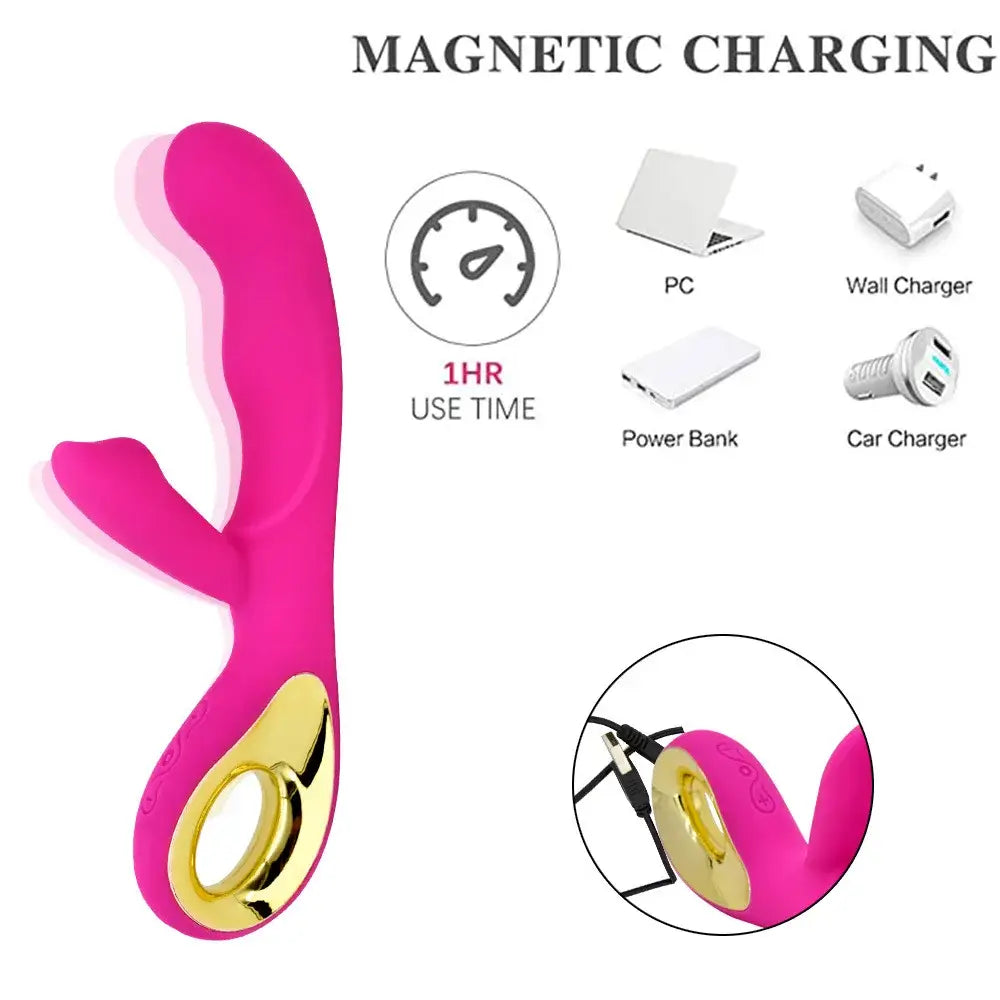 3 In 1 Dildo Rabbit Vibrator for Women G-Spot Orgasm Masturbator Anal Plug Clitoris Stimulator Female Masturbation Sex