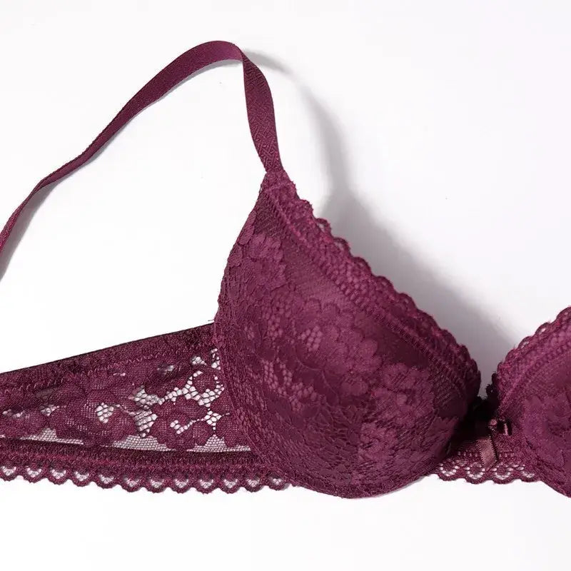 Beauwear Small Size Bras for Women Lace Molded Cup Bra with Wire No Pad 75B 80B 85B