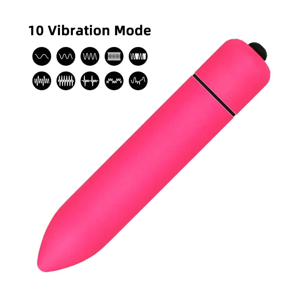 10-Speed Mini Bullet Vibrator G-Spot and Clitoral Stimulator