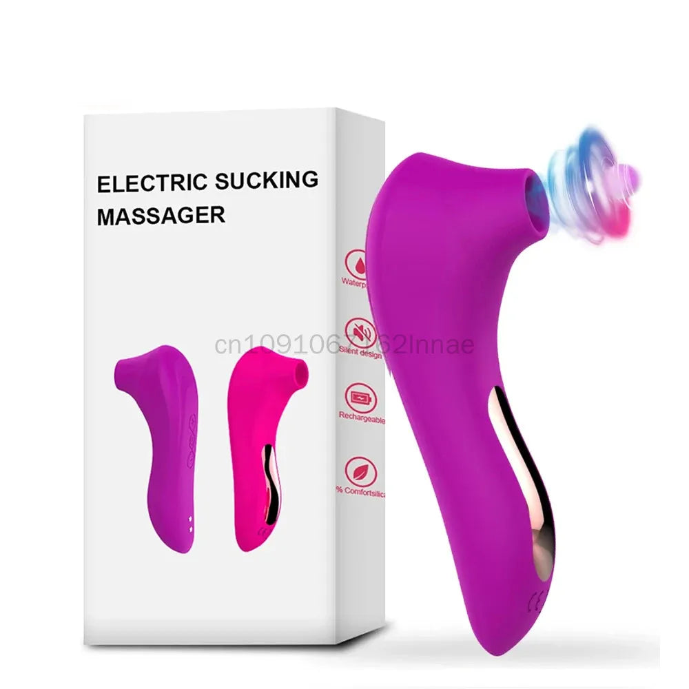 Vibromasseur suceur de clitoris et de tétons