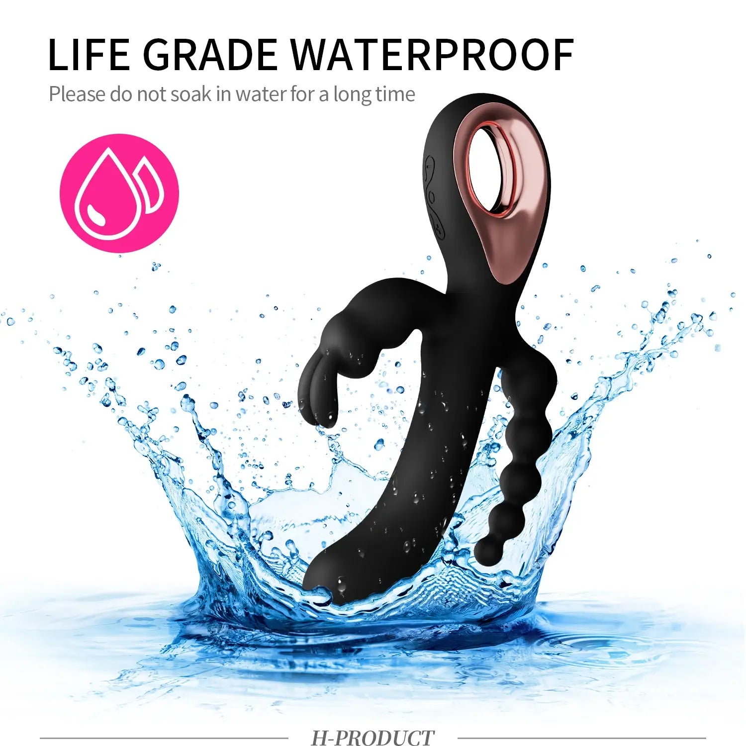 3 In 1 Dildo Rabbit Vibrator for Women G-Spot Orgasm Masturbator Anal Plug Clitoris Stimulator Female Masturbation Sex