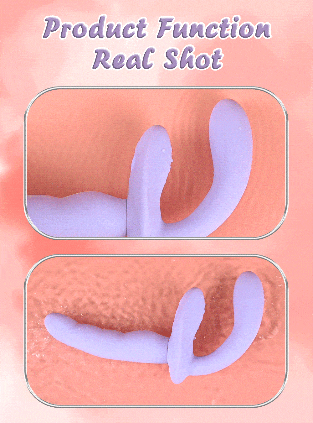 APP Strapless Strap-On G-Spot Dildo Vibrator Realistic Double-Ended Vibrating Butt Plug Anal Sex Toys for Women