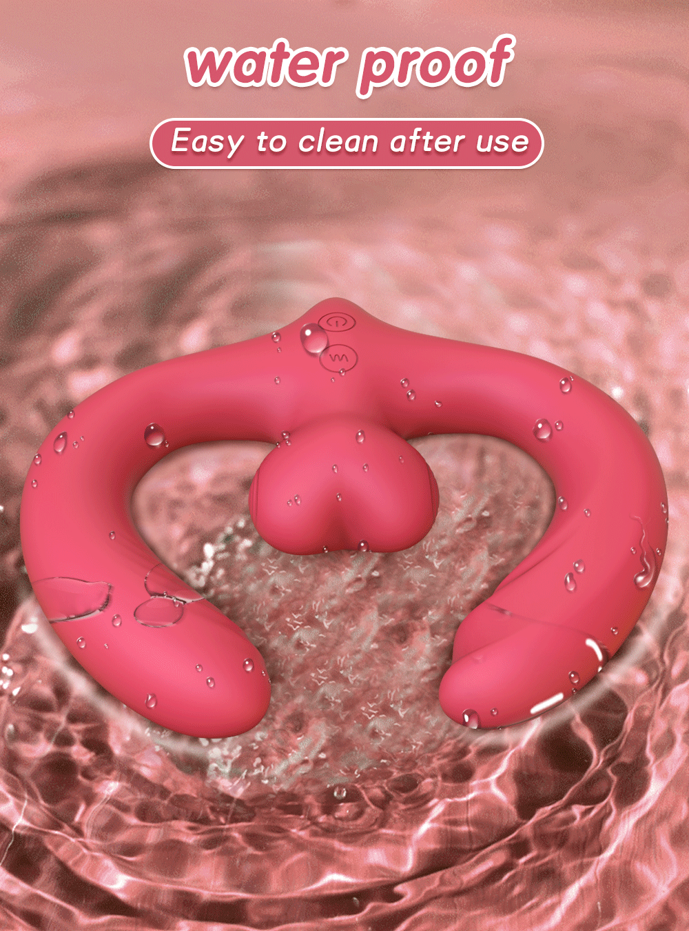 APP Strapless Strap-On G-Spot Dildo Vibrator Realistic Double-Ended Vibrating Butt Plug Anal Sex Toys for Women
