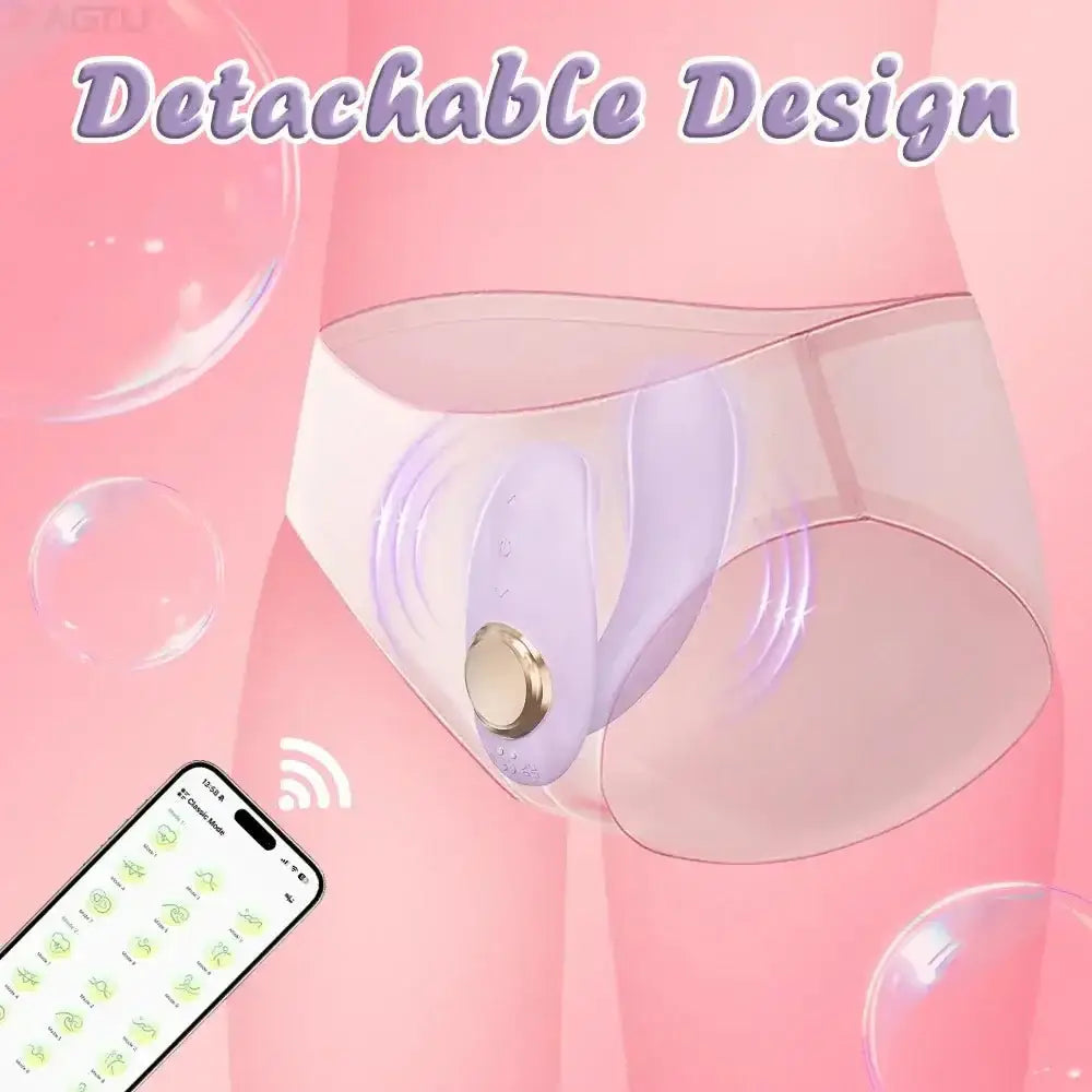 APP Strapless Strap - On G - Spot Dildo Vibrator Realistic Double - Ended Vibrating Butt Plug Anal Sex Toys for Women Lesbians Couples - The Lady's Haven